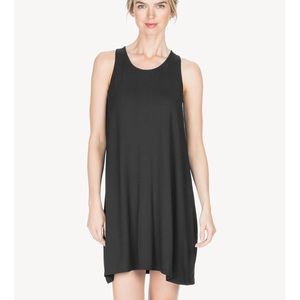 NWT Lilla P “The Black Dress” Tie Neck Cutout Bow Detail Tunic Dress - XL